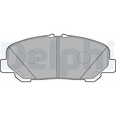 Delphi | Bremsbelagsatz, Scheibenbremse | LP2119