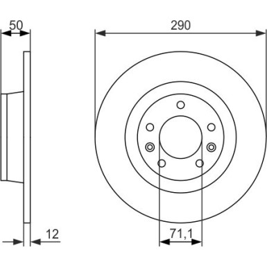 BOSCH | Bremsscheibe | 0 986 479 311