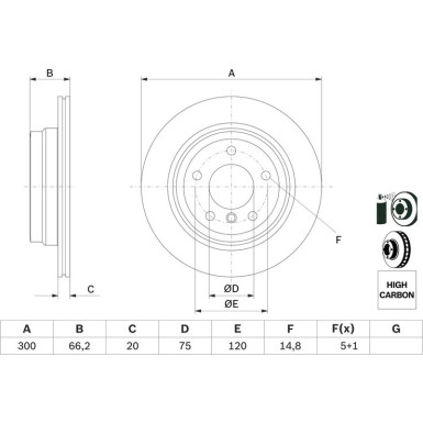 BOSCH | Bremsscheibe | 0 986 479 263