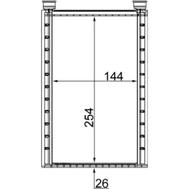 Mahle | Wärmetauscher, Innenraumheizung | AH 224 000S