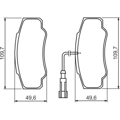 BOSCH | Bremsbelagsatz, Scheibenbremse | 0 986 494 391