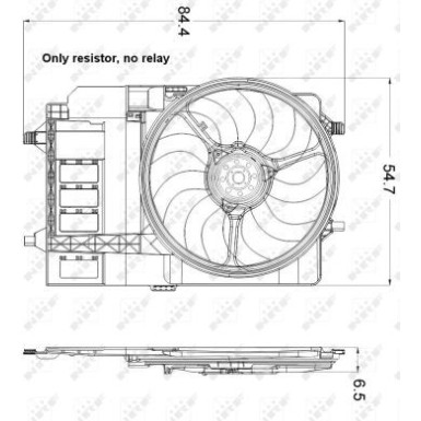 NRF | Lüfter, Motorkühlung | 47301