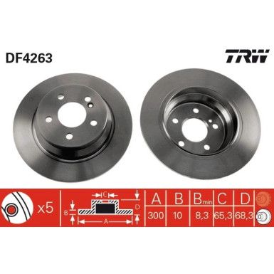 TRW | Bremsscheibe | DF4263