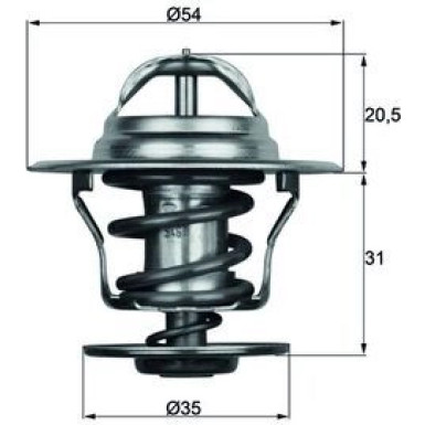 Mahle | Thermostat, Kühlmittel | TX 15 84D