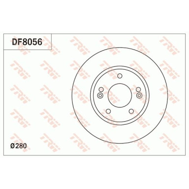 TRW | Bremsscheibe | DF8056