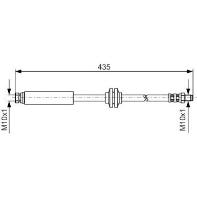 BOSCH | Bremsschlauch | 1 987 476 182