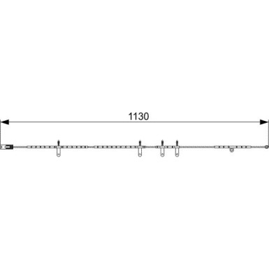 BOSCH | Warnkontakt, Bremsbelagverschleiß | 1 987 473 016