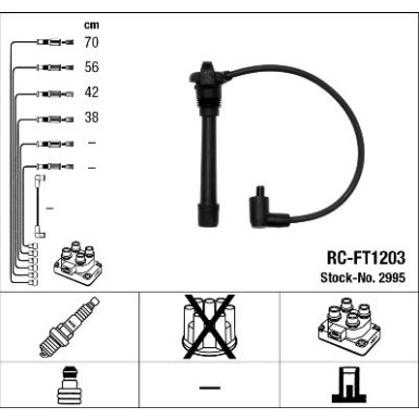 NGK | Zündleitungssatz | 2995