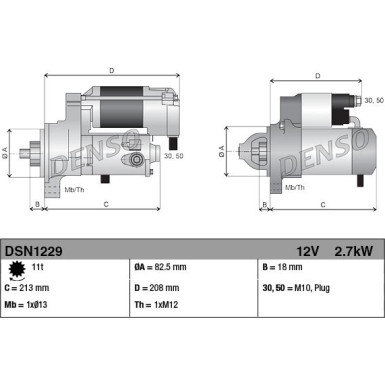 Denso | Starter | DSN1229