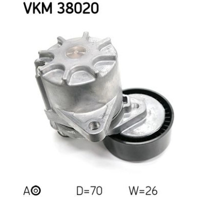 SKF | Spannrolle, Keilrippenriemen | VKM 38020