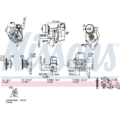 Nissens | Lader, Aufladung | 93156