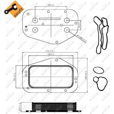 NRF | Ölkühler, Motoröl | ohne Filter | 31314