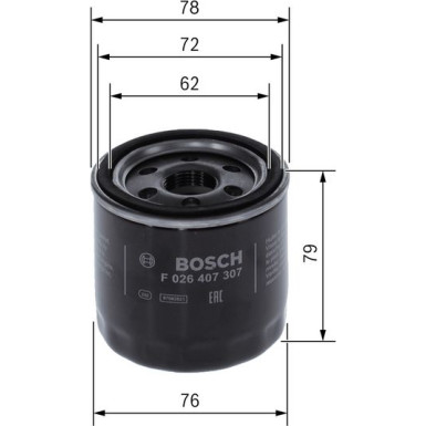 BOSCH F 026 407 307 Ölfilter