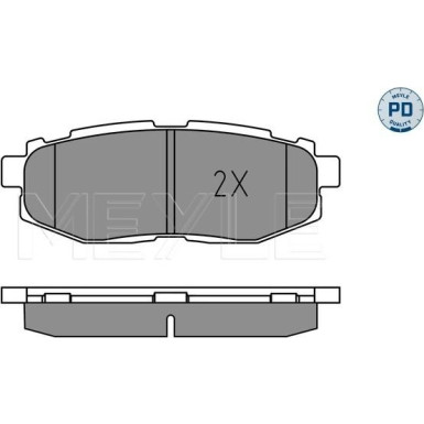 Meyle | Bremsbelagsatz, Scheibenbremse | 025 248 5416/PD