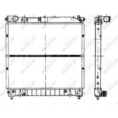 NRF | Kühler, Motorkühlung | 50432