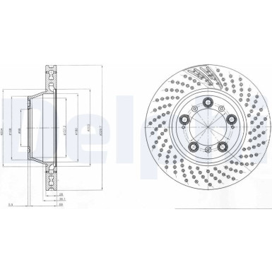 Delphi | Bremsscheibe | BG9097C