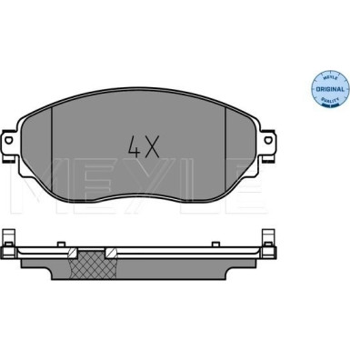 Meyle | Bremsbelagsatz, Scheibenbremse | 025 220 8718