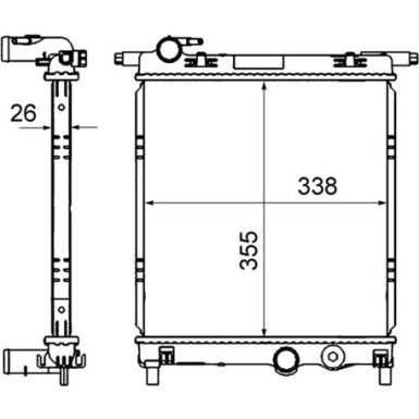 Mahle | Kühler, Motorkühlung | CR 831 000S