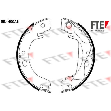 FTE | Bremsbackensatz, Feststellbremse | 9100142