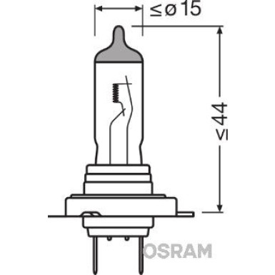 Osram | Glühlampe, Fernscheinwerfer | Original H7 24V Faltschachtel | 64215