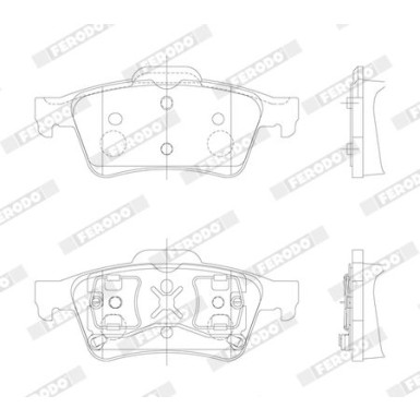 Ferodo | Bremsbelagsatz, Scheibenbremse | FDB1540