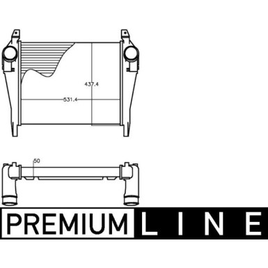 Mahle | Ladeluftkühler | CI 267 000P