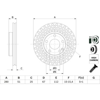 BOSCH | Bremsscheibe | 0 986 479 A00