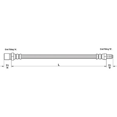 Metzger | Bremsschlauch | 4111112