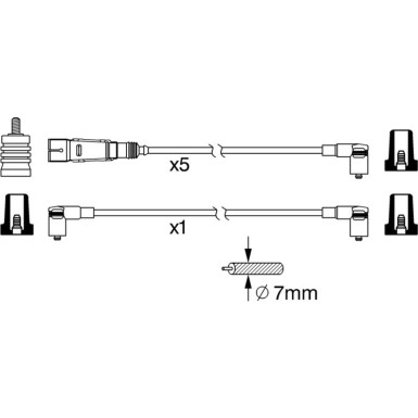 BOSCH | Zündleitungssatz | 0 986 356 340