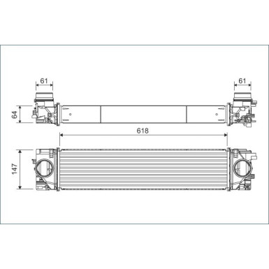 Valeo | Ladeluftkühler | 822931