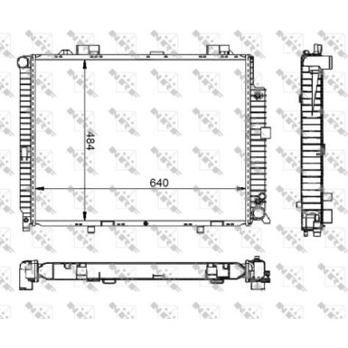 NRF | Kühler, Motorkühlung | 50579