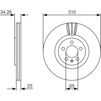 BOSCH | Bremsscheibe | 0 986 479 642