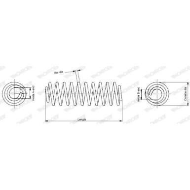 Monroe | Fahrwerksfeder | SP1156