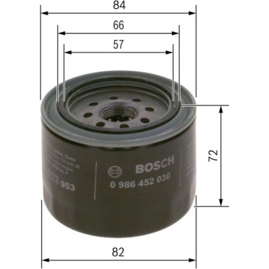 BOSCH 0 986 452 019 Ölfilter