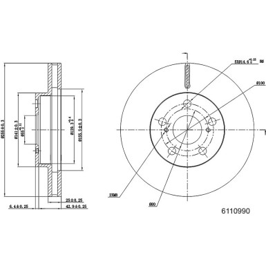 Metzger | Bremsscheibe | 6110990