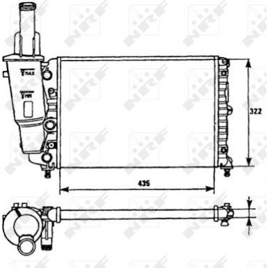 NRF | Kühler, Motorkühlung | 58951
