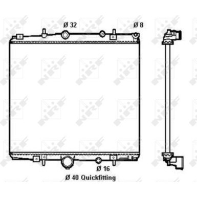 NRF | Kühler, Motorkühlung | 58313