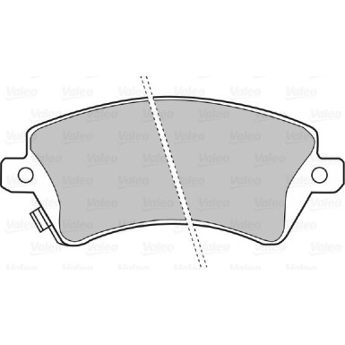 Valeo | Bremsbelagsatz, Scheibenbremse | 598679