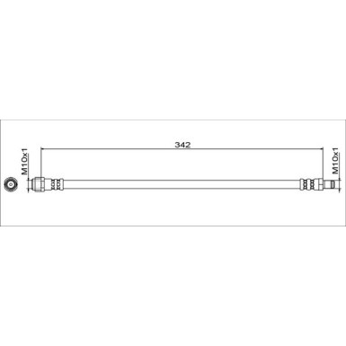 Metzger | Bremsschlauch | 4111787