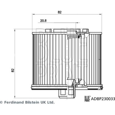 Blue Print | Kraftstofffilter | ADBP230033