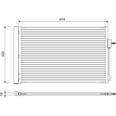 Valeo | Kondensator, Klimaanlage | 822662