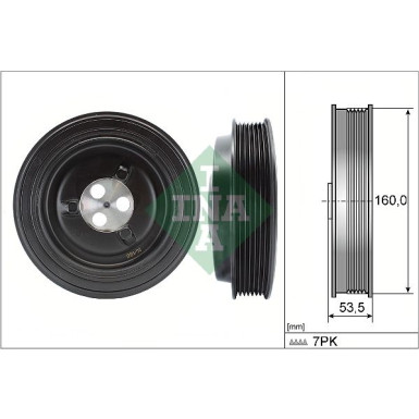 INA | Riemenscheibe, Kurbelwelle | 544 0132 10