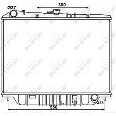 NRF | Kühler, Motorkühlung | 53517