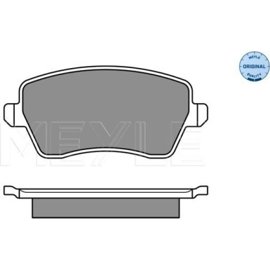 Meyle | Bremsbelagsatz, Scheibenbremse | 025 244 0317/W