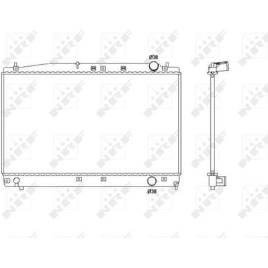 NRF | Kühler, Motorkühlung | 53466