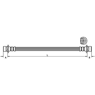 Metzger | Bremsschlauch | 4115161