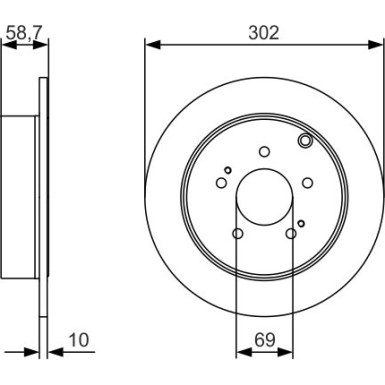 BOSCH | Bremsscheibe | 0 986 479 532