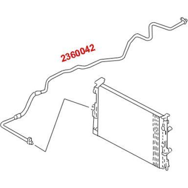 Metzger | Hochdruck-/Niederdruckleitung, Klimaanlage | 2360042