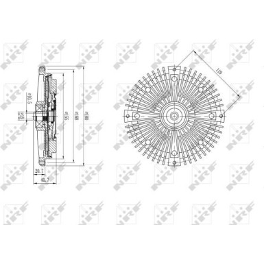 NRF | Kupplung, Kühlerlüfter | 49588