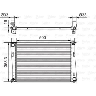 Valeo | Kühler, Motorkühlung | 734273